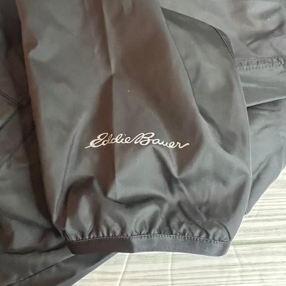 NWT Eddie Bauer *New Style* Womens Momentum Wind Hoodie‎ Black Sz L Tall Jacket - Picture 6 of 12